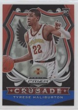 2020-21 Panini Prizm Draft Picks Crusade Red White & Blue Tyrese Haliburton 08o9