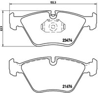 NEU - Brembo P06042 Bremsbelagsatz, Scheibenbremse FüR BMW Wiesmann