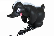 Rubber Duck, Turbo Duck Kult Ente mit LED Beleuchtung, schwarz 12-24V