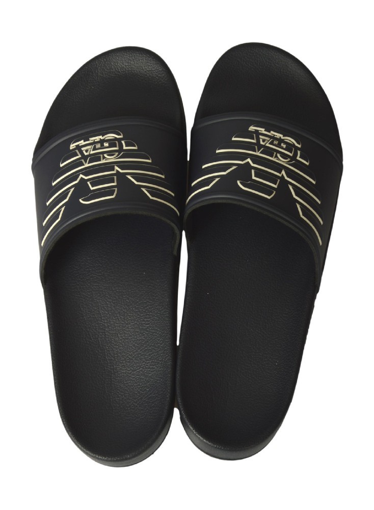 EMPORIO ARMANI Herren Hausschuhe mit Band Slide Meer Pool Beachwear Artikel EX00 16890₽