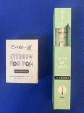 The Crème Shop Wisp Me Away Mascara Primer & Eyebrow Pom Pom Medium Brown Pomade