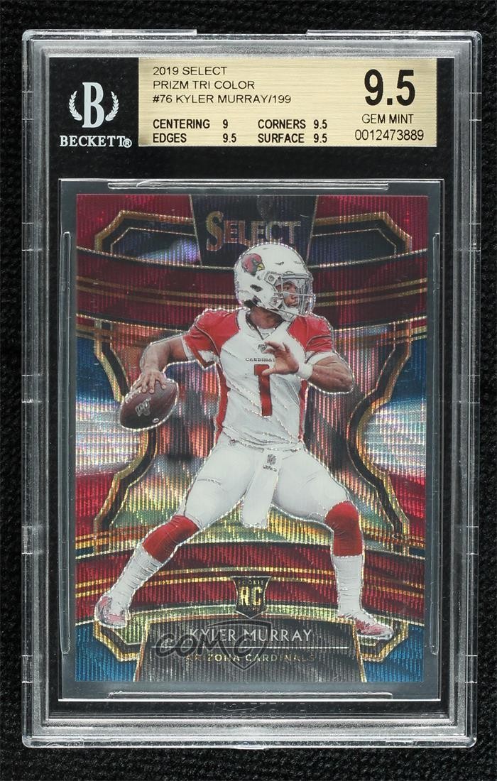 2019 Select Concourse Tri-Color Prizm 17/199 Kyler Murray BGS 9.5 Rookie RC 04u4