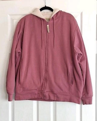 C.E. Schmidt Workwear Dusty Rose Pink Fleece Lined Hooded Full Zip Jacket 2XLR