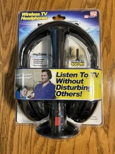MyZone Headphones Wireless TV Headphones As Seen On TV Battery Powered NEW