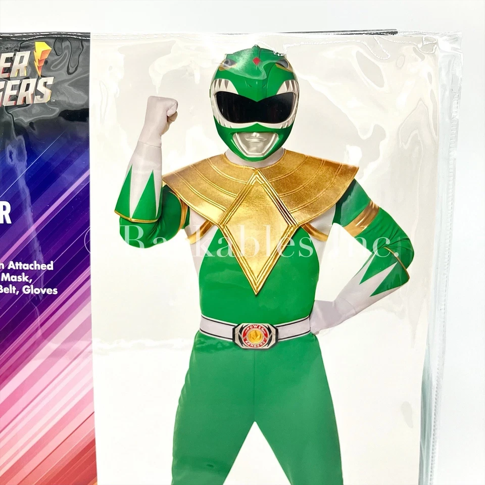 Disfraz de Power Ranger verde Spirit para adulto - Mighty Morphin Power Rangers talla variable Foto 3 de 4