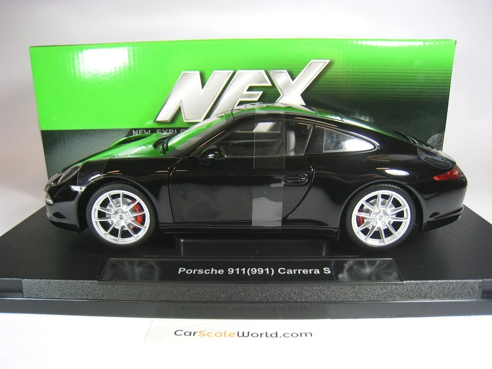 PORSCHE 911 CARRERA S (991) 1/18 WELLY (BLACK) - Imagen 2 de 3