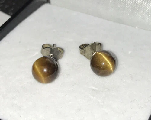 Tiger's Eye Stud Fine Jewellery