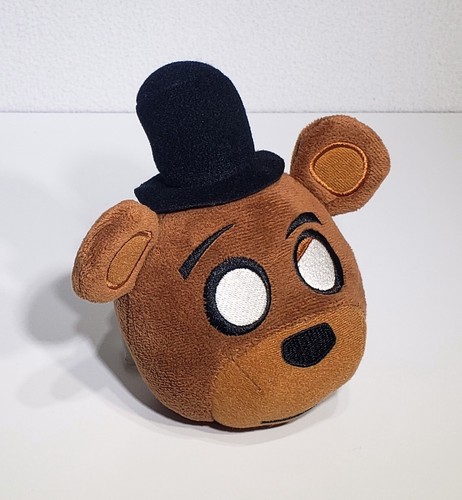 Funko FNAF Freddy Bear Head Black Hat Five Nights At Freddys Plush Toy 5" EUC - Picture 5 of 7