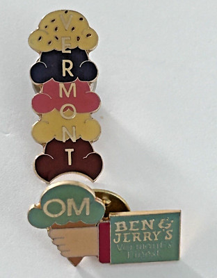 Odyssey Of The Mind OM Pins Vermont VT Ben & Jerry s Ice Cream 2 Piece Set Pin