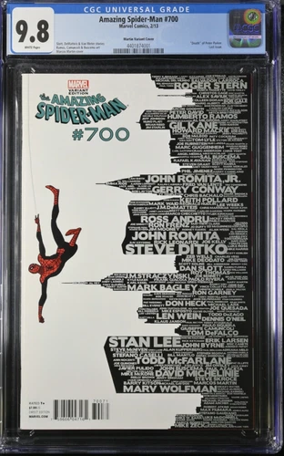 Amazing Spider-man #700, 9.8 CGC NM/M, Martin Skyline Cover