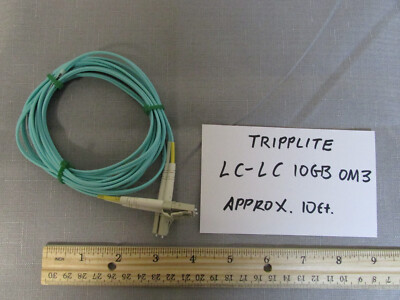 Tripplite LC-LC Duplex 50/125 Multimode 10 Gb Fiber Patch Cable Aqua OM3