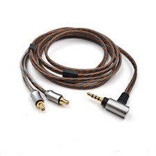 6N OCC A2DC Balance Silver Cable For Audio Technica ATH-E40 E50 E70 2.5mm 4FT