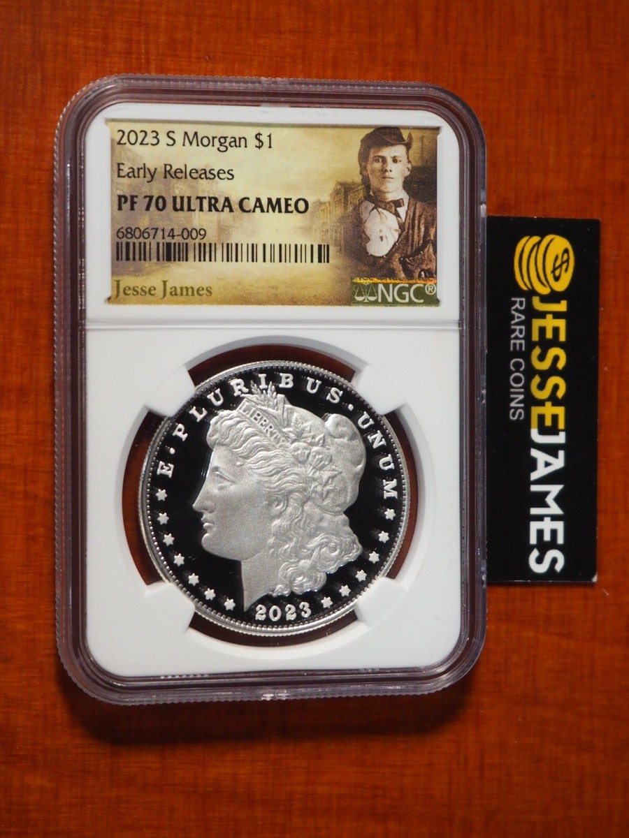 2023 S PROOF SILVER MORGAN DOLLAR NGC PF70 ULTRA CAMEO ER JESSE