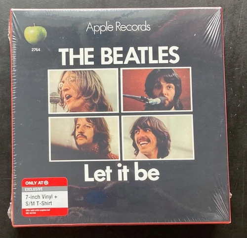 The Beatles, Let It Be / You Know My Name vinyl 45 & T-shirt (2011), fac sealed!