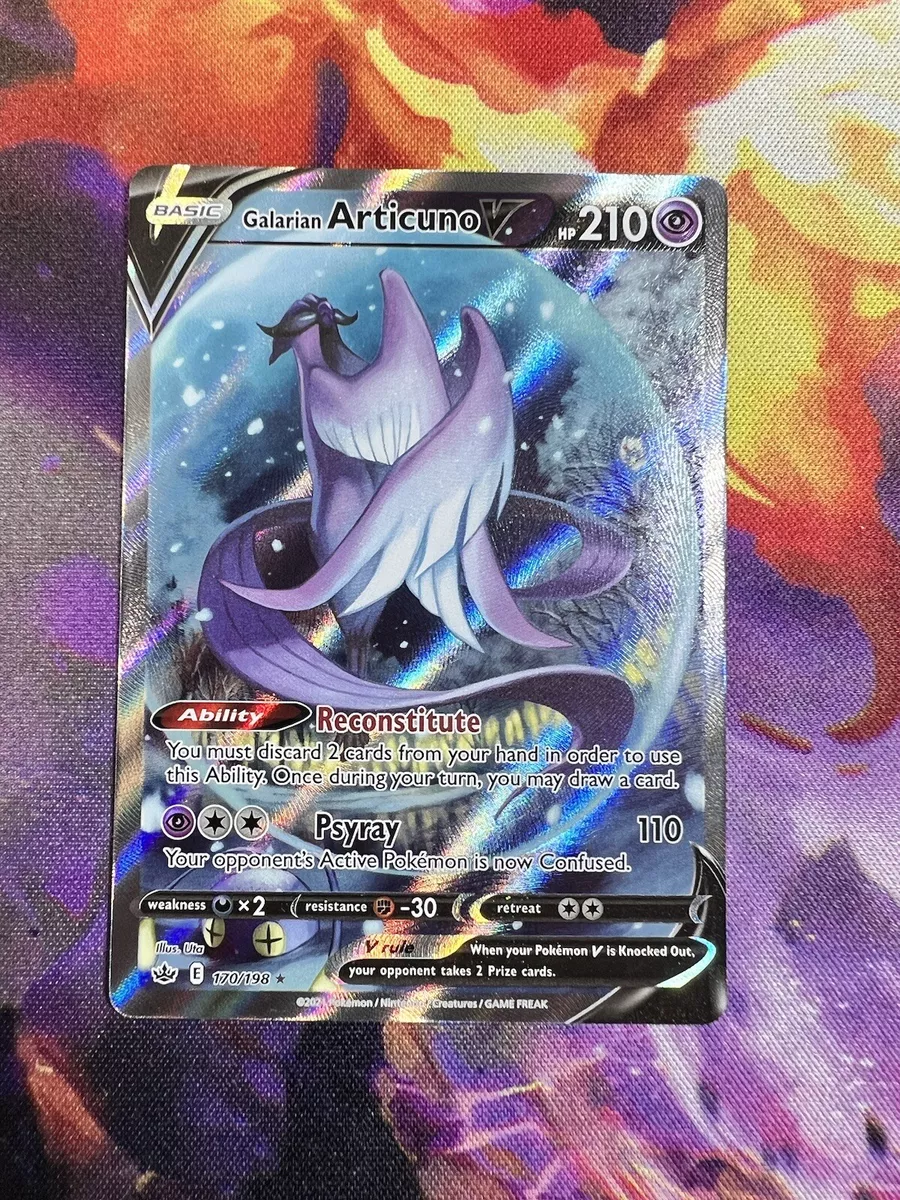 Galarian Articuno V - Chilling Reign Pokémon card 170/198