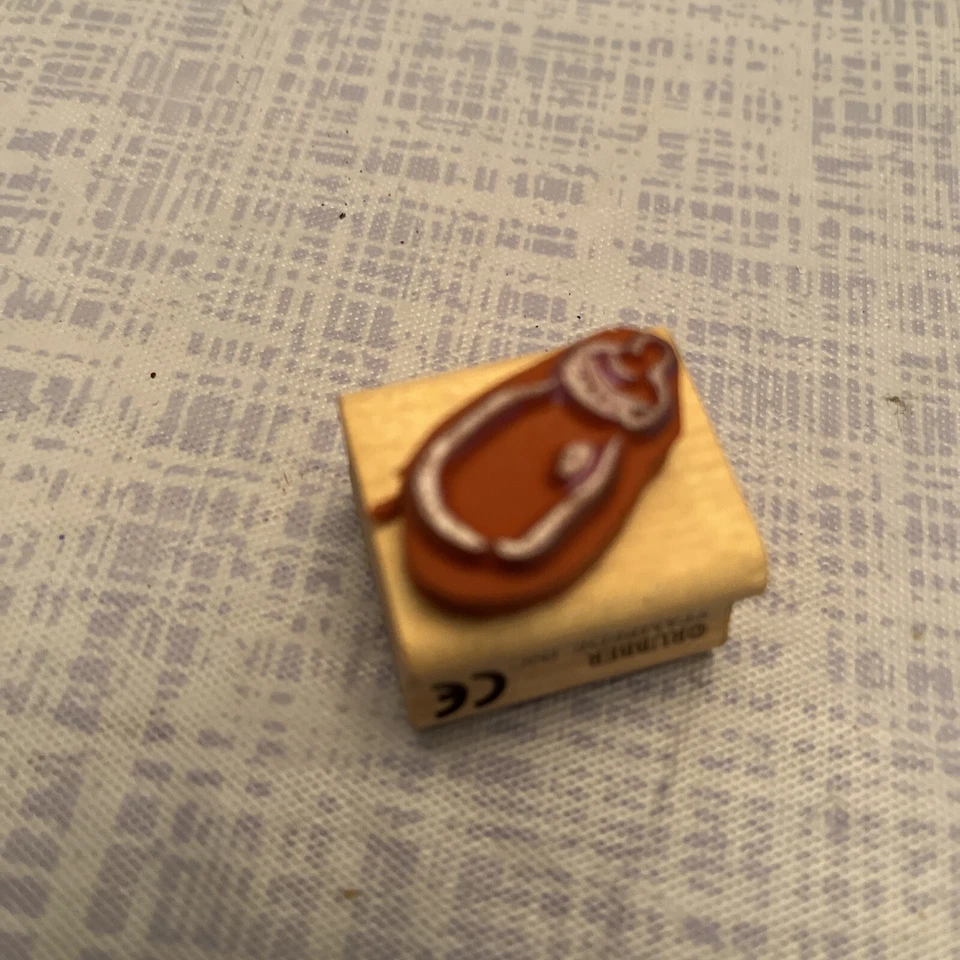 SELLO DE GOMA ESTAMPIDA INC A2270A BIBERÓN DUCHA MADERA GOMA 1" X 1" Foto 3 de 3