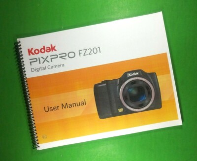 Owners Manual for Kodak PixPro FZ201 Camera 92 Pages W/Clear
