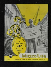 1958 WIRECO LIFE CONSTRUCTION PLANS FOR ST LAWRENCE SEAWAY 