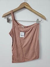 Free People One To Watch One Shoulder Ribbed Tank Top Size Medium