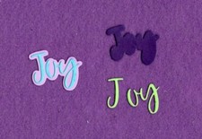 JOY  10 background Christmas die cuts scrapbook cards