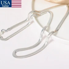 925 sterling solid silver snake chain Men Women necklace Jewelry 16 -24 inch USA