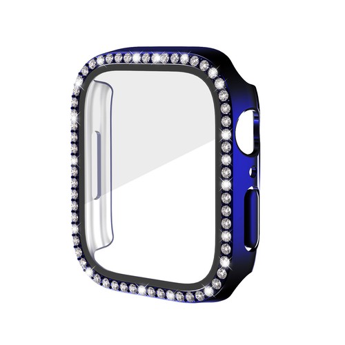 Diamond Case do Apple Watch 9 8 7 4 38-49mm Bling Bumper Screen Protector Cover - Zdjęcie 20 z 23