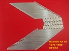 Fit KAWASAKI KZ1000 A4 A1 1977-1980 FRONT & REAR CHROME SPOKE 80 Pcs.JAPAN [mi]