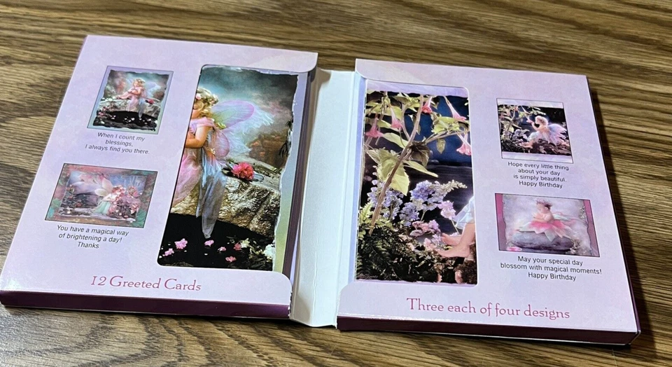 Woodland Fairies Lisa Jane Greeted Cards 8 with Envelope Leanin Tree USA - Image 3 of 4