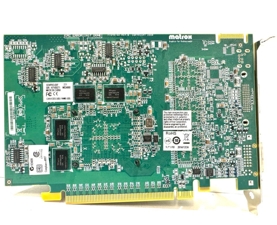 Matrox XENPRO-E0F 1GB GDDR3 PCIe x16 Radiology Medical Imaging GPU Graphics Card - Image 2 of 4