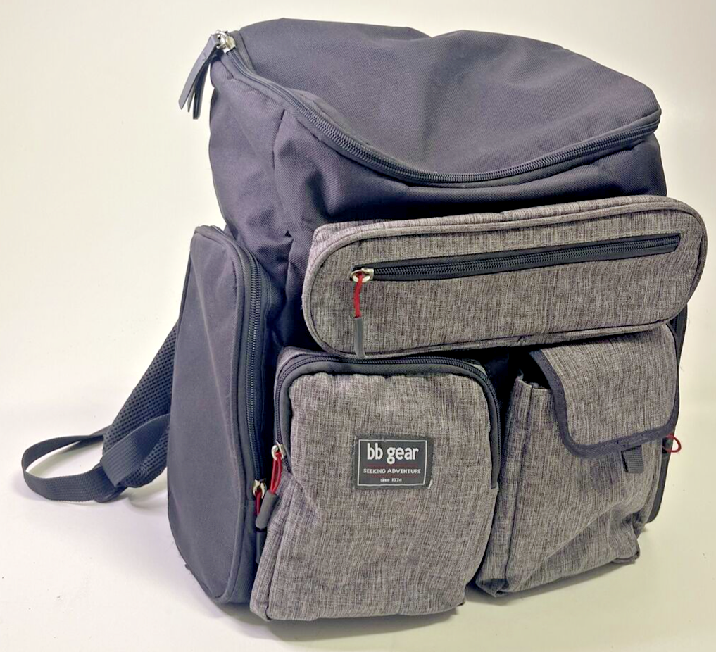 BB Gear Diaper Bag Backpack w/ Wipe Pocket & Insulated Side Pockets eBay