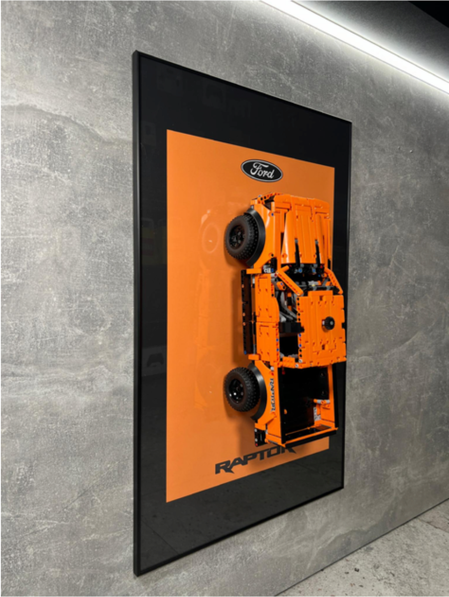 LEGO Art Wall Holder Frame 80x50 cm. LEGO Technic Ford F-150