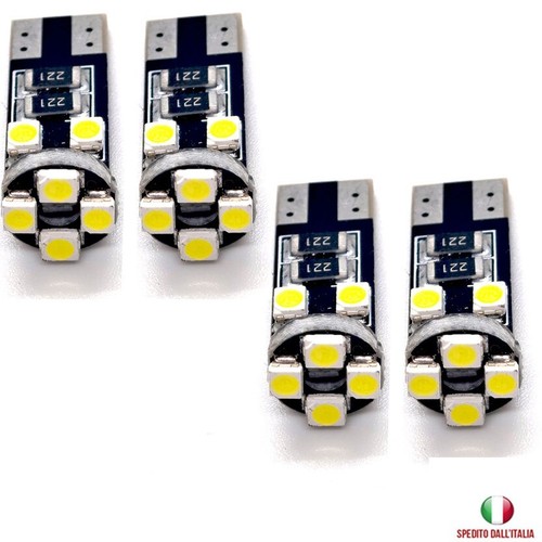 Lampadine LED Auto T10 LED 3,5w No Errore Luci Auto CANBUS 8smd Bianca 6400k