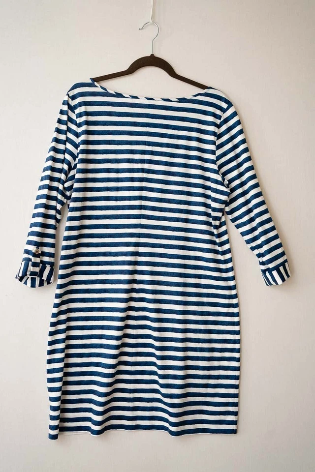 LILLY PULITZER Marlowe Striped T- Shirt Dress Casula Beach Summer XL resort vaca - Image 3 of 4