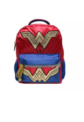 NEW Wonder Woman Backpack Kids School Book Bag Genuine Logo USA 16
