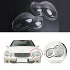 1Pair Headlight Headlamp Clear Lens Cover For Mercedes Benz W203 C-Class 01-2007