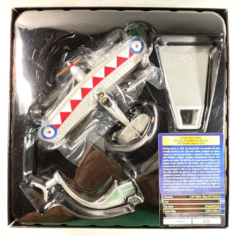 Corgi Aviation Archive AA39601 Hawker Hart Mk I Raf No.600 Sqn, K2986 Raf Hendon - Image 4 of 4