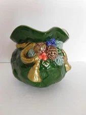 Fitz and Floyd Home Fragrance Santa Bag of Toys Candle Holder Unused