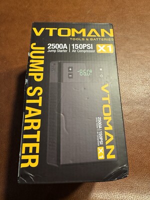 VTOMAN X1 Portable Battery Jump Starter with Air Compressor 2500A