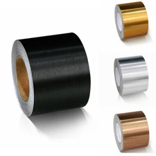10M Self Adhesive Wall Skirting Border Metallic Effect Shiny Wallpaper Decor
