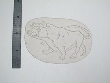 vtg 1960s 70s Tattoo Flash acetate stencil Looney Tunes Toro the Bull signed AN3