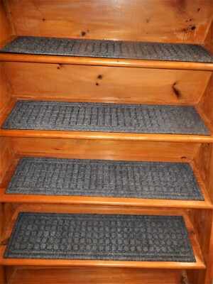 7 = Step  8.1/2'' x 35'' 100% Rubber  Outdoor/ Indoor Stair Treads Non Slip.