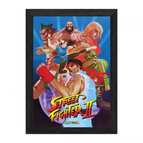 Street Fighter II: The World Warriors Framed Lenticular Post