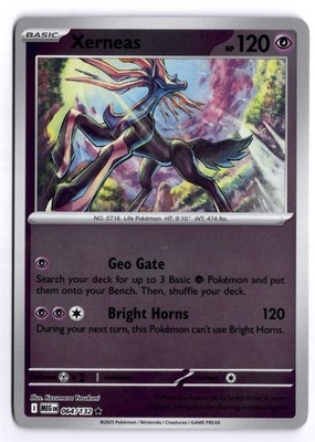 Xerneas - MEG #064/132 ME01: Mega Evolution Rare Reverse Holo NM