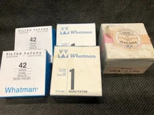 5 Opened Packs of 5.5cm Filter Papers Whatman