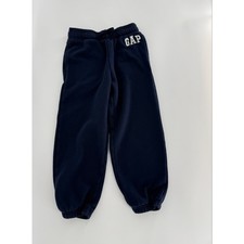 GAP Kids Boys Fleece Jogger Sweatpants Navy Blue Size Small S Logo Pants