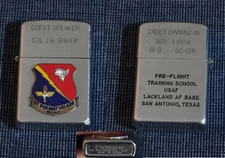 Vtg Vietnam War 1959 USAF Pre-Flight Training School Lackland AF Base TX Lighter