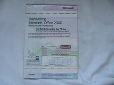 1 NEW SEALED MICROSOFT OFFICE 2000 PREMIUM AND PROFESSIONAL SOFTWARE PRODUCT KEY