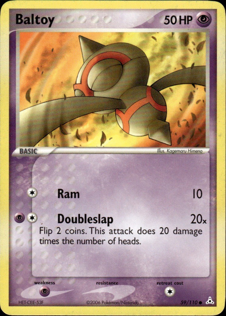 Baltoy Common EX Holon Phantoms 59/110 Psychic Pokemon Card