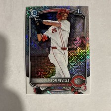 Topps Bowman Draft 2025 Mojo Refractor Mason Neville BDC-109 Cincinnati Reds