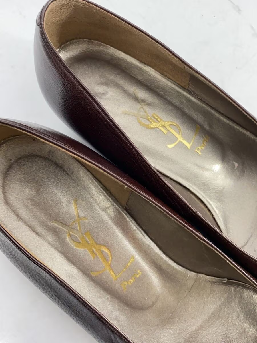 Yves Saint Laurent Pumps 35.5 Brw Leather Jlh61 thumbnail 7